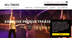 Desktop Screenshot of maximize-marketing.de